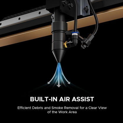 OMTech 90W CO2 Laser Engraver with LightBurn & Water Chiller, 20"x28" Laser Engraving Cutting Machine with 4 Way Pass Through Air Assist Caster Wheel, Commercial Laser Cutter for Wood Glass Acrylic