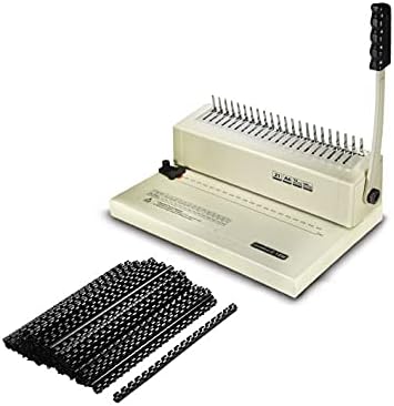 PPE C-12M Binding Machine, 21-Hole, Value Kit 100 PCS 5/16'' Comb Binding Spines, Comb Binding Machine Cerlox Binding Machine
