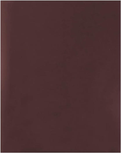 JAM PAPER Custom Printed Semi-Gloss Folders with Round Corner Pockets - Personalized Logo & Text - 10 pt C2S - Brown - 100/Pack