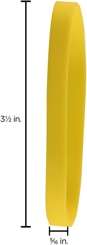 JAM PAPER Durable Rubber Bands - Size 64 - Yellow Multi-Purpose Rubberbands - 100/Pack