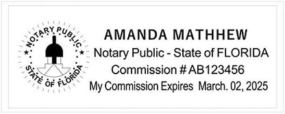 Notary Stamp Seal Ink Personalized Self Inking Stamp Custom Stamp Rubber Stamp Trodat 4913 Self Ink Notary Stamp - 7/8" x 2-3/8" Impression Area