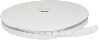 1/2-inch Diameter Hook and Loop Self-Adhesive Dots, 1440 per roll/Loop-Side Only (White)