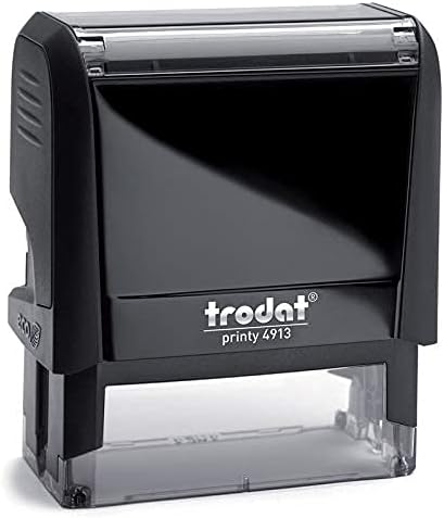 Notary Stamp Seal Ink Personalized Self Inking Stamp Custom Stamp Rubber Stamp Trodat 4913 Self Ink Notary Stamp - 7/8" x 2-3/8" Impression Area