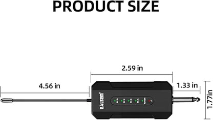 ES-384 4-CH UHF Wireless Handheld Microphone System - 164ft Range, Rechargeable Receiver, Plug-and-Play for Karaoke & Live Shows - 4 Handheld Mics Included