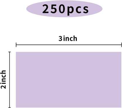 STARLIBOO Colored Labels Stickers 3 x 2 Inch, Rectangle Moving Labels Stickers, 250Pcs Garage Sale Price Stickers, Adhesive Moving Labels for Boxes(Lavender Purple)