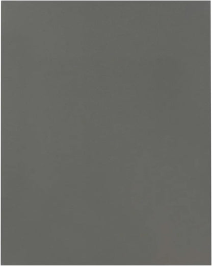JAM PAPER Custom Printed Semi-Gloss Folders with Round Corner Pockets - Personalized Logo & Text - 12pt C1S - Grey - 250/Pack