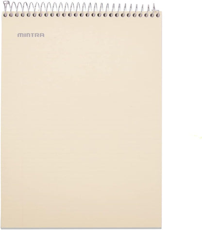 Mintra Office TOP BOUND Durable Spiral Notebooks (Spring Pink, Arctic Ice, Sun Yellow, College Ruled 3pk)