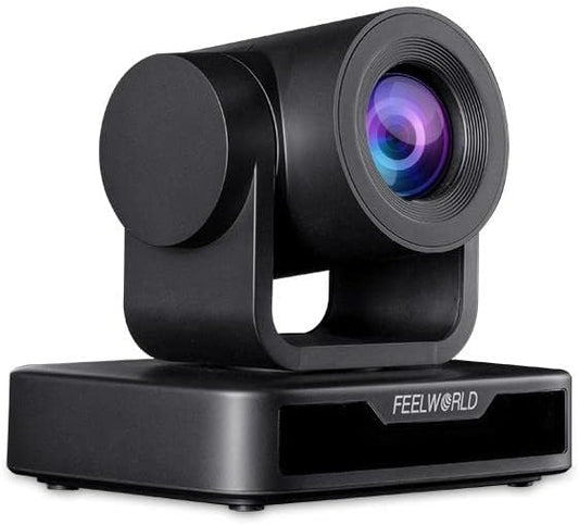FEELWORLD USB10X USB PTZ Video Conference Camera with 10X Optical Zoom 1080P for Live Streaming Church Business Education Medical Conference Room Camera System