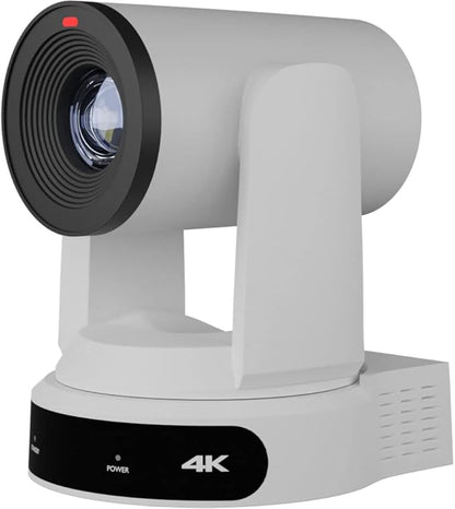 PTZOptics Move 4K SDI/HDMI/USB/IP PTZ Camera with 30x Optical Zoom (White) (PT30X-4K-WH-G3) + Lens Cleaning Kit + HDMI Cable + Ethernet Cable + Color Wire Ties