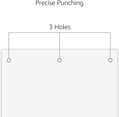 Amazon Basics 3 Hole Punch, 10 Sheet Capacity, Black