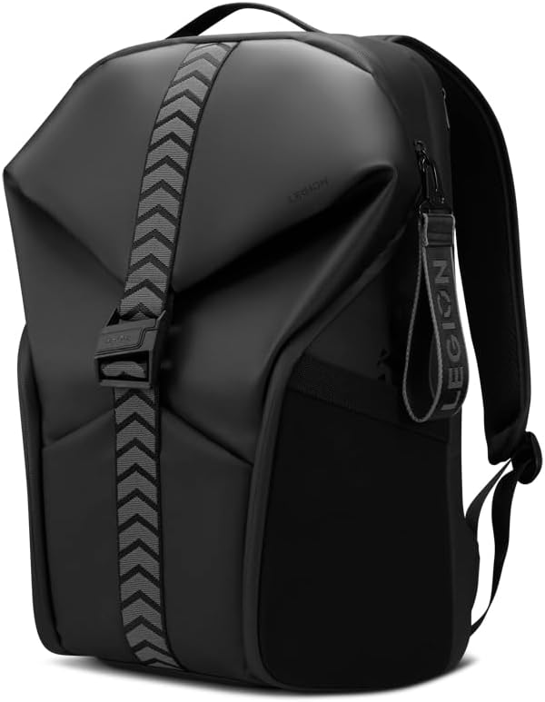Lenovo Legion Gaming Backpack GB700 for Computers Up to 16 -Inch – 20L Capacity Ultimate Gamers Bag with Damage Protection, Anti-Theft Lock, & Organized Compartments for Gamers (Black)