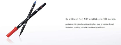 Tombow 56196 Dual Brush Pen Art Markers, Citrus, 10-Pack. Blendable, Brush and Fine Tip Markers