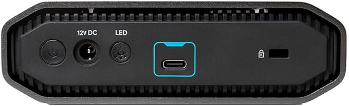 SanDisk Professional 12TB G-Drive Enterprise-Class External Desktop Hard Drive - 7200RPM Ultrastar HDD Inside, USB-C (10Gbps), USB 3.2 Gen 2, Mac Ready - SDPHF1A-012T-NBAAD