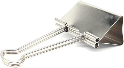 Extra Large Binder Clips 2 Inch (6 Pack), Paper Clamps for Office and School, Silver