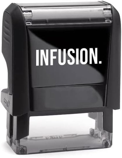 Infusion Self-Inking Custom Rubber Stamp (Personal or Business Use) - Choose from 16 Colors (1/2" x 1-1/2")