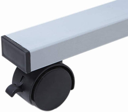 VIZ-PRO Double-Sided Magnetic Mobile Whiteboard, 60 x 48 Inches, Rolling Dry Erase Board Easel Stand on Wheels with Aluminium Frame for School Office Home 5' x 4'