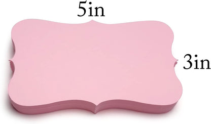PPAPPAPPIYO 3x5 index card/Set of 72 Blank index cards 180gsm (PINK)