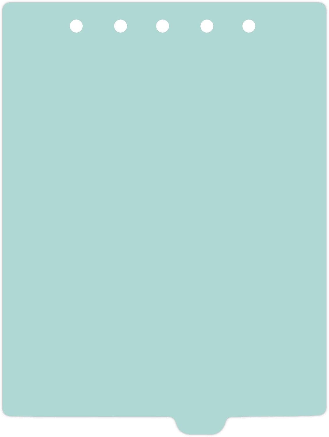 Carstens - Heavy Duty Plastic Ring Binder Dividers, Bottom Tab, 1/9 Cut, Tab 6 Position, US Letter, Aqua, Case of 50, (2619-15CS) - Ideal Medical Chart Dividers or Index Tabs for 3 Ring Binders