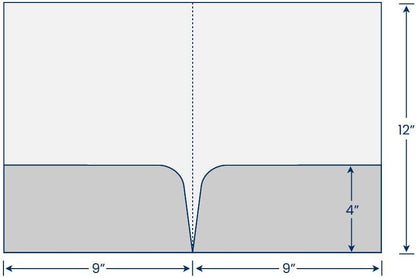 JAM PAPER Custom Printed Semi-Gloss Folders with Round Corner Pockets - Personalized Logo & Text - 12pt C1S - White - 100/Pack