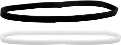 JAM PAPER Colorful Rubber Bands - Size 33 - Black & White Multi-Purpose Rubberbands - 200/Pack