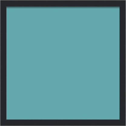 PinPix 18x18 Inch Cork Bulletin Board. This Decorative Framed Pin Board Comes with Aqua Pastel Design and a Satin Black Frame. Ideal for Home Office Decor or Message Board (PinPix-1806)