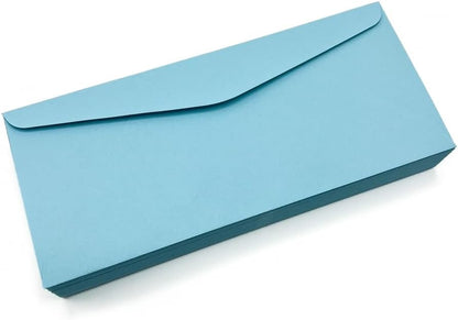 Limited Papers (TM) No. 10 Regular Standard Mailing Envelope - Pastel - Soft - 24 Pound (4.8 inch x 9.5 inch) - Announcement, Invoices, Checks, Letters, Contracts, Business Envelopes (Blue, 2500)