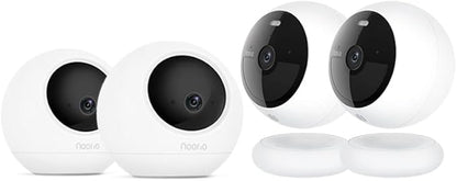 Noorio Home Security Camera System with B200-SE×2,T110×2