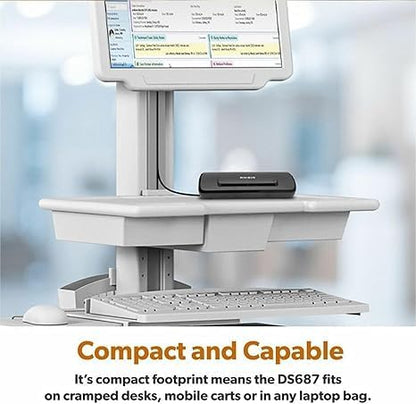 Ambir ImageScan Pro 687-AS Duplex Card Scanner for Windows PC