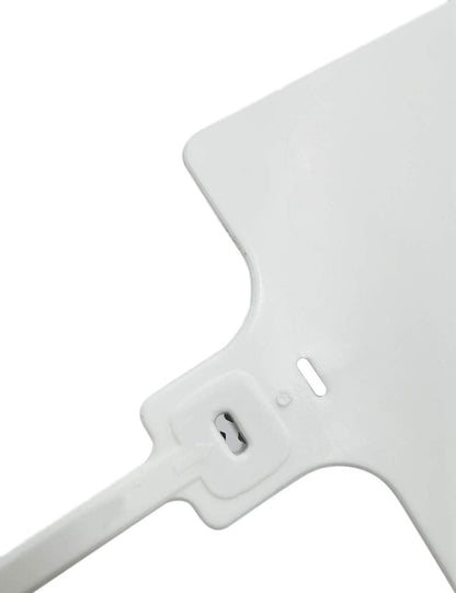 Plastic Seals Shipping Tags Logistics Use Big Sign Tie Large Label Tie, 255 mm Total Length, Package of 100 pcs (White)