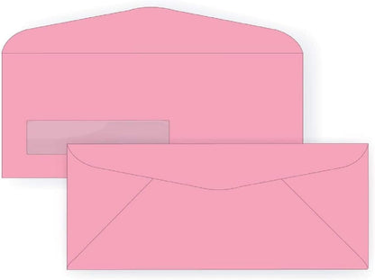 Limited Papers (TM) No. 10 Regular Standard Mailing Envelope - Pastel - Soft - 24 Pound (4.8 inch x 9.5 inch) - Announcement, Invoices, Checks, Letters, Contracts, Business Envelopes (Pink, 100)