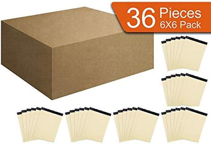 Mintra Office Legal Pads, ((xPremium, 8.5in x 11in, Narrow (Canary), 36pk (6-6pks)), Narrow Ruled, 50 Sheets per Notepad, Micro perforated Writing Pad, Notebook Paper for School, College, Office, Work