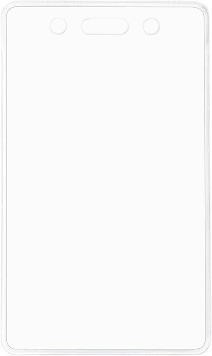 Amazon Basics ID Badge Holders, Vertical Clear Plastic 2.55" x 4.41", Pack of 50