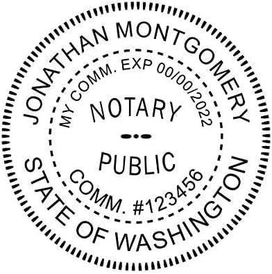 Washington Round Notary Embosser | Official State Embosser | Official Seals | Meets State Specifications (Washington, Round Embosser)