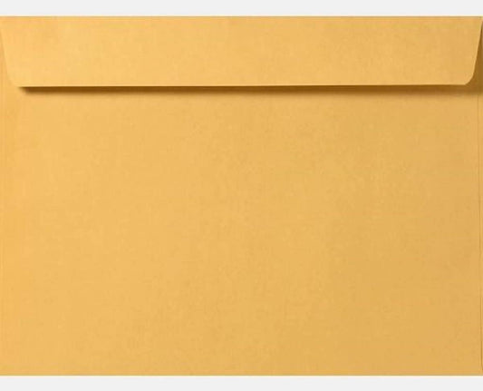 Limited Papers (TM) Booklet Envelopes, (Open Side) Brown Kraft, Gummed Seal, 28 Pound, Heavyweight, For Mailing And More. (1000, 10 x 13)