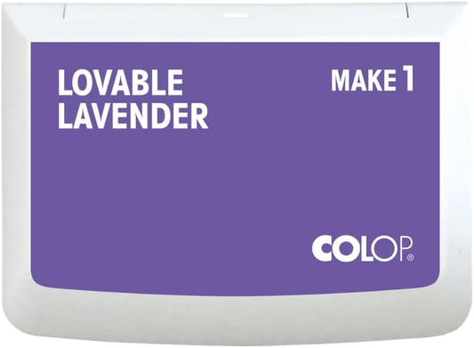 COLOP Make Series, Ink Stamp Pads, with Non-Toxic Premium Ink, Water-Based Acid-Free (Lovable Lavender, Make 1-1-15/16" x 3-1/2")