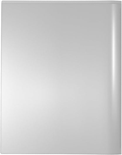 Nicky's Folders® English Communicator, Parent-Teacher Folder, Patented Tear-Resistant Flexible Plastic 2 Inside Pockets, 2 Exterior Sleeves, Letter Size Paper, Single Color(24 Pack) (Metallic Silver)