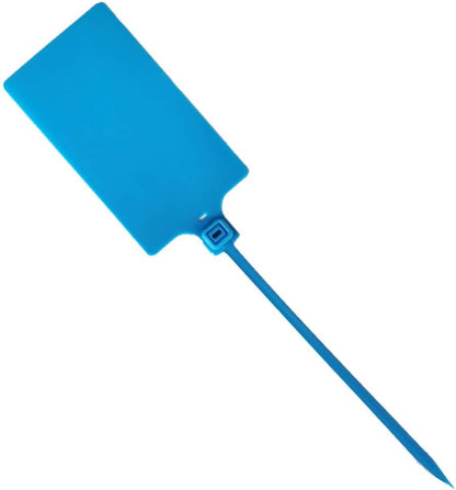 Plastic Seals Shipping Tags Logistics Use Big Sign Tie Large Label Tie, 255 mm Total Length, Package of 100 pcs (Blue)