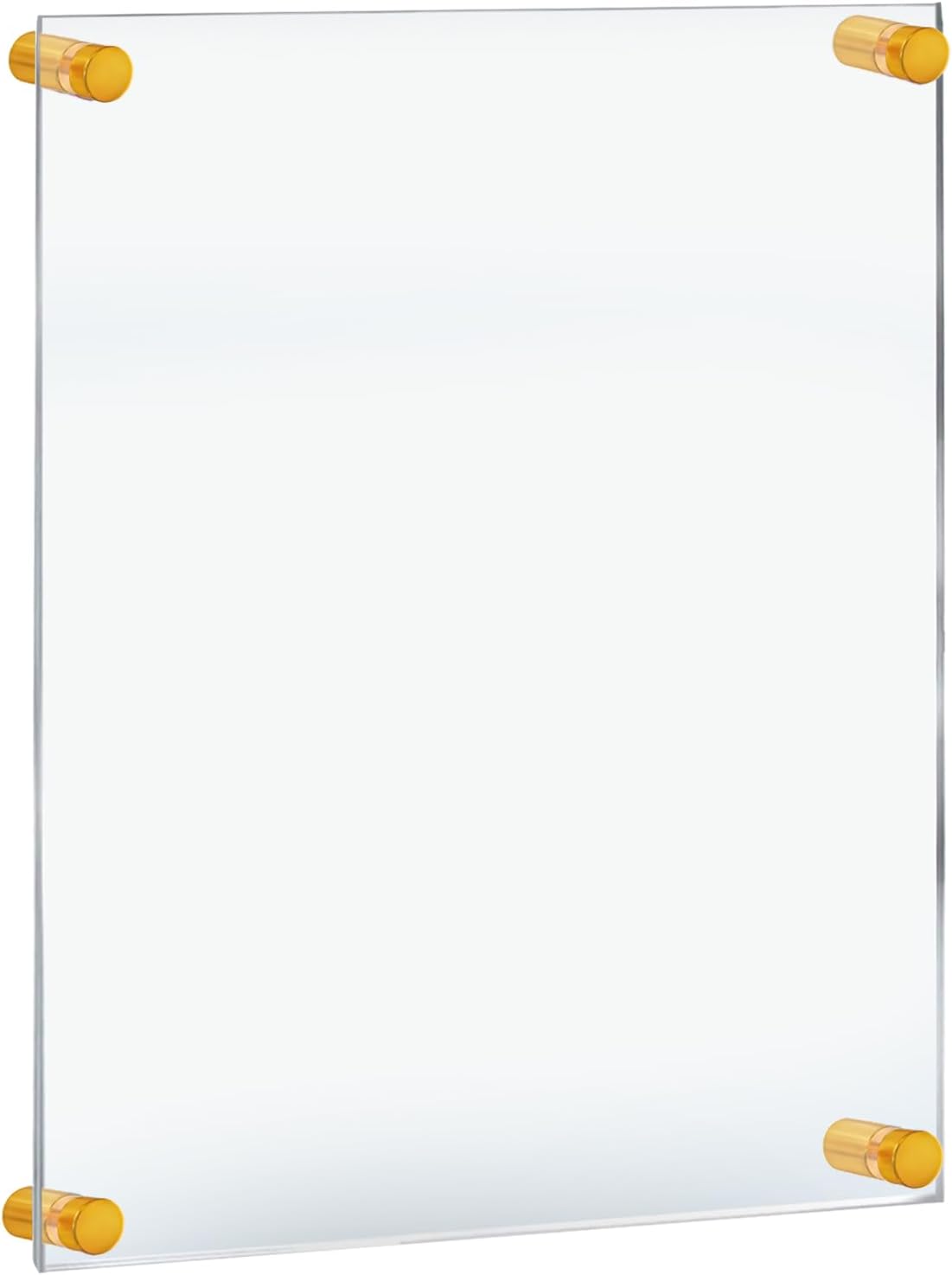 Azar Displays 105524-GLD Acrylic Floating Double Panel Wall Frame,18" x 24" Graphic Size, Overall Frame Size: 18" x 24", Gold