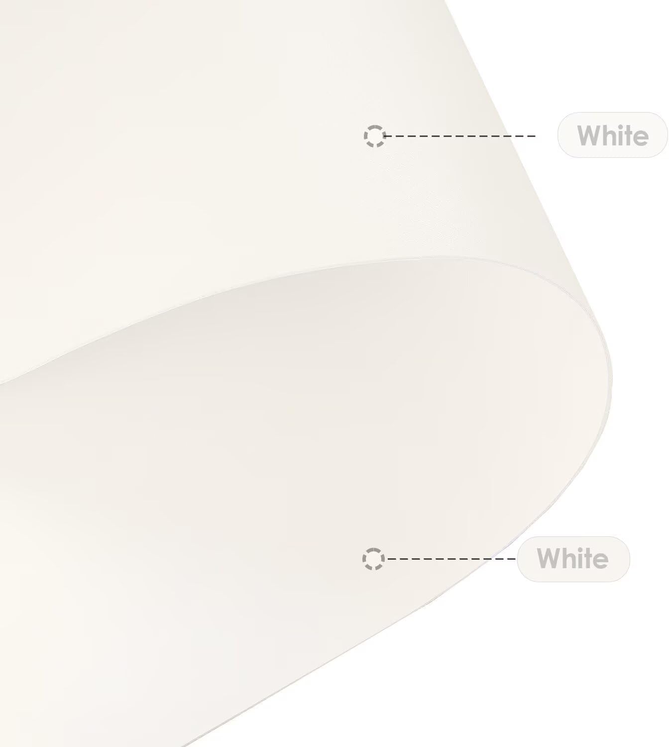 Leather Table Cover,1.8mm Thick,42x78 Inch Table Protector,Table Protector for Dining Room Table,Dining Table Cover,Dining Table Cover Protector.(White+White,42x78)