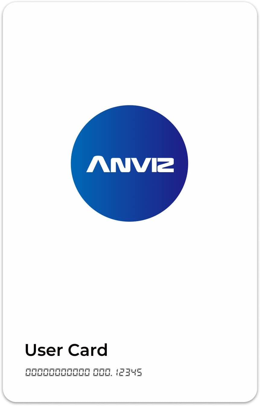 Anviz 10 Pack Proximity RFID Card, 125kHz EM Card, Time Clock Card, Employee Badge, Keyless Access Control, for Clock in and Out and Access Control System, Read only(3.3" x 2.1")