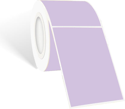 STARLIBOO Colored Labels Stickers 3 x 2 Inch, Rectangle Moving Labels Stickers, 250Pcs Garage Sale Price Stickers, Adhesive Moving Labels for Boxes(Lavender Purple)