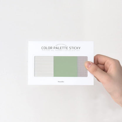 Monolike Color Palette Sticky Plan 30p B Set 4P - Self-Adhesive Memo Pad 30 Sheets
