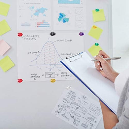 Ant Mag Magnetic Push Pins Strong Push Pin Magnets for Fridge Whiteboards Calendars Maps in School & Office Pack of 18 Black