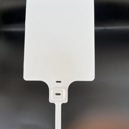 Blank Waterproof Plastic Tags for Labeling Marker Ties Large Tag Fastener Zip Tie Label Security Seal Tags 2.28"×3.94" 200pcs,White