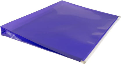 JAM PAPER Plastic Envelopes with Zip Closure - Letter Booklet - 9 3/4 x 13 - Purple - 12/Pack