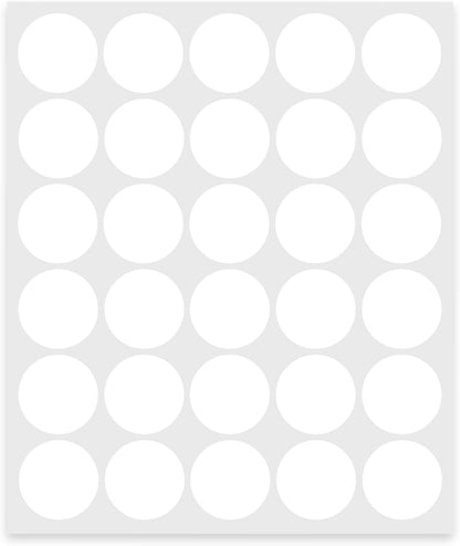 0.75 Inch Removable Color Code Dot Sticker Round Labels,Garage Sale Stickers Price Tags Label Blank Yard Sale Circle Dot Stickers Removable Writable Not Blurry (1050 Pack,White)