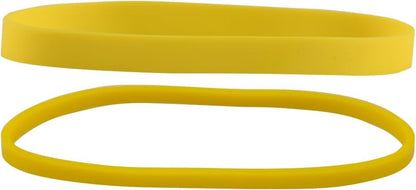 JAM PAPER Colorful Rubber Bands - Sizes 33 & 64 Set - Yellow Multi-Purpose Rubberbands - 200/Pack