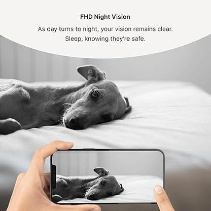 Waggle Dog Temperature Monitor & Pet Camera Bundle for RVs - Portable WiFi Cam (128GB) with Motion Alert & Remote Access | Watch Pets While Travelling