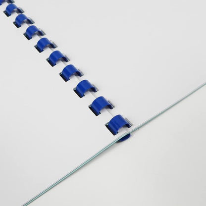 Rayson CR-12-100-M Plastic Binding Combs 1/2in. 21-Ring, 90-Sheet Capacity, Colorful Comb Binding Spines, Max. Binding A4 Size Paper (8.3"×11.7"), Box of 100