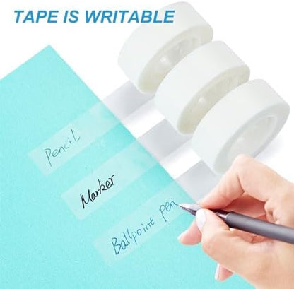 Tape Refills with Dispenser, 24 Roll Invisible Tapes, 3/4 Inch X 600 in, Gift Wrapping Tapes Back to School Supplier for Home School Office Use